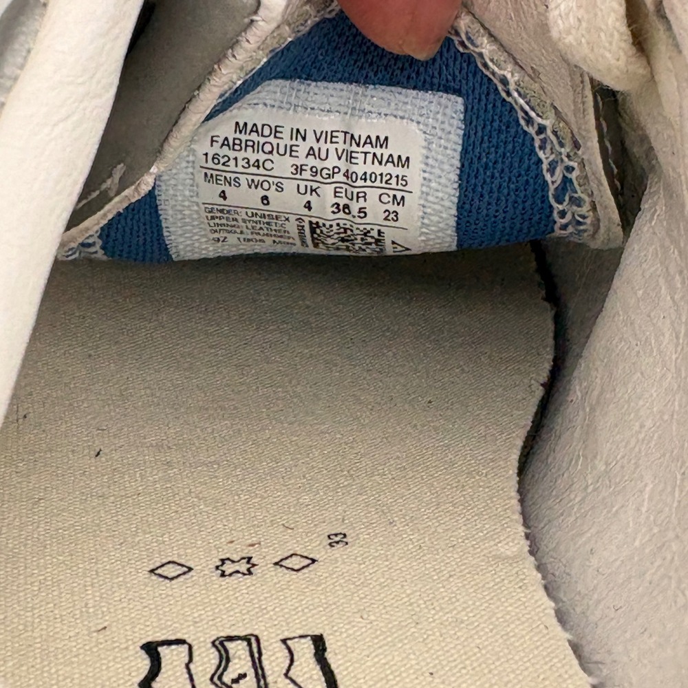 Converse Golf Le Fleur One Star Metallic Silver Sneakers‎ Tyler The Creator W 6 - Picture 10 of 12